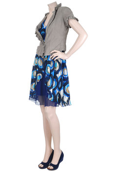 Luella in Blue & Beige Set